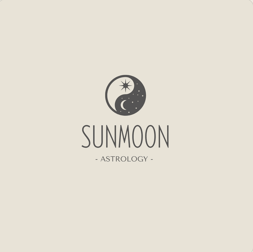 Sunmoon Canva logo template preview.