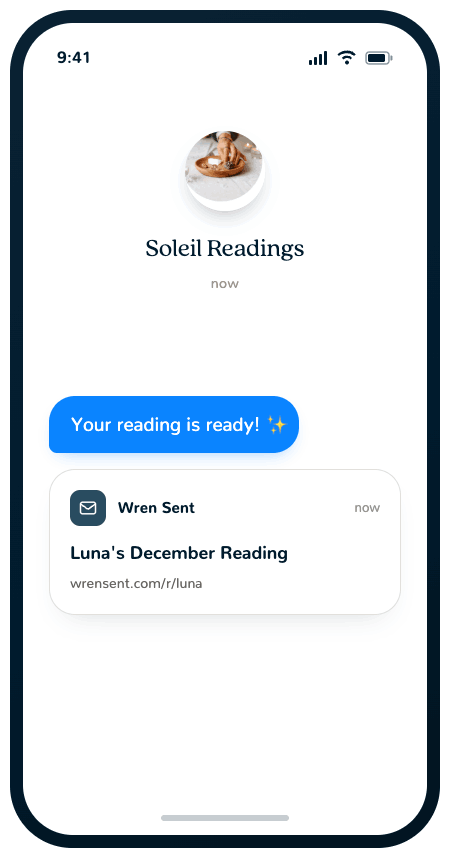 A link arrives in your client's messages, with their name on it
