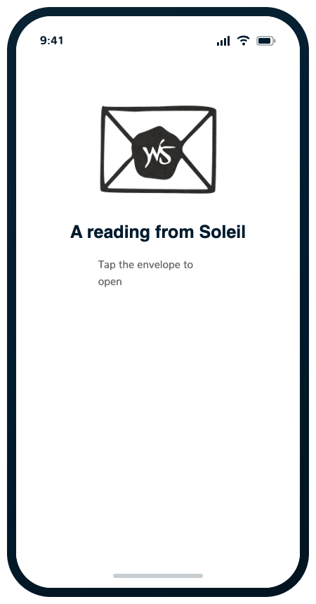 Your client taps the link and the reading begins to open